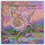 Celestial Journeys by Josephine Wall Wall Calendar 2025 (Art Calendar)