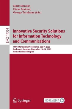 Cover Innovative Security Solutions for Information Technology and Communications (eBook, PDF)