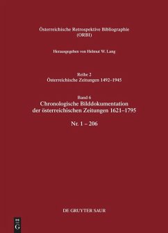 Cover Chronologische Bilddokumentation der österreichischen Zeitungen 1621-1795 (eBook, PDF)