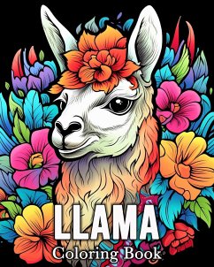 Llama Coloring book - Bb, Mandykfm