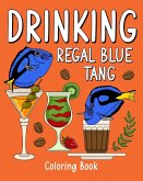 Drinking Regal Blue Tang Coloring Book