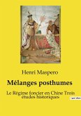 Mélanges posthumes