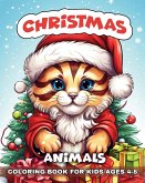 Christmas Animals Coloring Book for Kids Ages 4-8