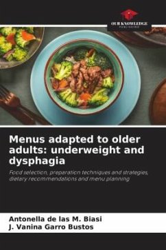 Menus adapted to older adults: underweight and dysphagia - Biasi, Antonella de las M.;Garro Bustos, J. Vanina