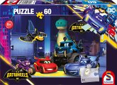 Schmidt 56487 - DC Batwheels: Bam, Batwing, Bibi, Buff und Redbird in der Bathöhle, Kinderpuzzle, 60 Teile