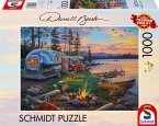 Schmidt 58533 - Darrel Bush, Campingidyll am See, Puzzle, 1000 Teile