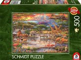 Schmidt 59708 - Paradies am Kilimandscharo, Puzzle, 500 Teile Schmidt 59708 - Paradies am Kilimandscharo, Puzzle, 500 Teile