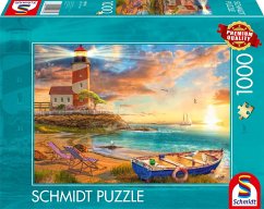 Image of Schmidt 59765 - Sonnenuntergang in der Leuchtturm-Bucht, Puzzle, 1000 Teile