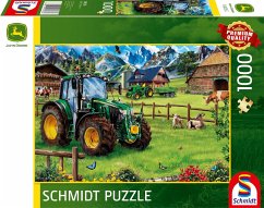 Cover Schmidt 58535 - John Deere, Alpenvorland mit Traktor 6120M, Puzzle, 1000 Teile