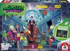 Image of Schmidt 56478 - Monster Loving Maniacs: Lustige Monsterparty (Mit Glow in the Dark-Effekt), Kinderpuzzle, 150 Teile