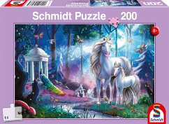 Image of Schmidt 56486 - Einhornstute mit Fohlen, Kinderpuzzle, 200 Teile