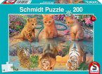 Schmidt 56516 - Wenn ich groß bin ..., Katzen-Kinderpuzzle, 200 Teile