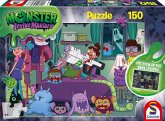 Schmidt 56477 - Monster Loving Maniacs: Bo als Monsterjäger (Mit Glow in the Dark-Effekt), Kinderpuzzle, 150 Teile