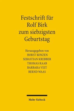 Festschrift für Rolf Birk zum siebzigsten Geburtstag (eBook, PDF)