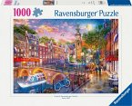 Ravensburger 12000884 - Sonnenuntergang Amsterdam 1000p