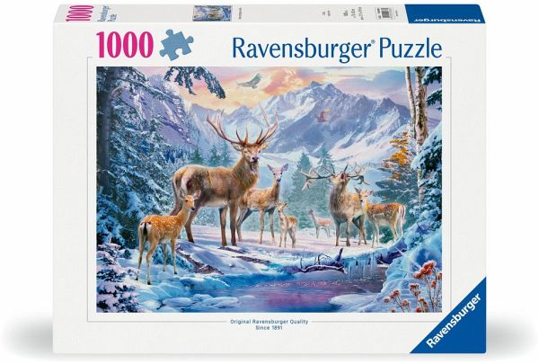 Ravensburger 12000888 - Rehe und Hirsche im Winter