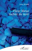 Fleur bleue tachée de noir