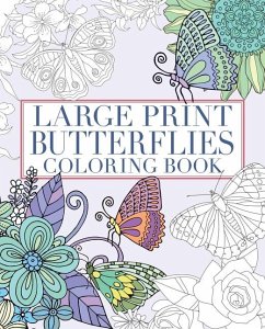 Large Print Butterflies Coloring Book - Willow, Tansy