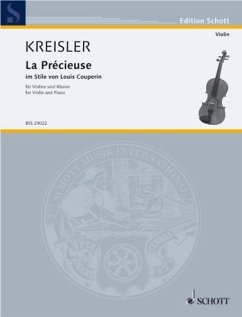 Cover La precieuse im Stile von Louis Couperin für Violine und Klavier