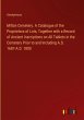 Milton Cemetery. A Catalogue of the... - Bild 1