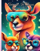 Animals In Glasses Coloring Book