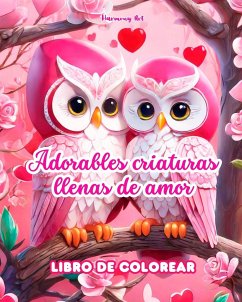 Adorables criaturas llenas de amor Libro de colorear Fuente de infinita creatividad Regalo ideal para San Valentín - Art, Harmony