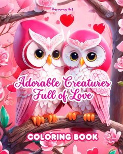 Adorable Creatures Full of Love Coloring Book Source of infinite creativity Perfect Valentine's Day gift - Art, Harmony