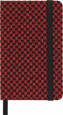 Cover Moleskine Shine Notizbuch, XS, Blanko, rot