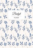 Budget Planer deutsch A5 Blumen blau weiß floral   undatiert 1 Jahr  