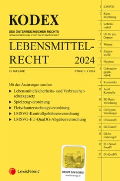 Cover KODEX Lebensmittelrecht 2024 - inkl. App