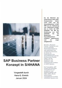 SAP Business Partner Konzept in S/4HANA - Emrich, Hans-Georg