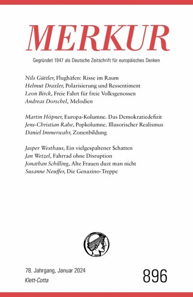 MERKUR 1/2024, Jg.78 (eBook, ePUB) MERKUR 1/2024, Jg.78 (eBook, ePUB)