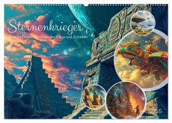 Sternenkrieger - Science Fiction Visionen der Maya und Azteken (Wandkalender 2025 DIN A2 quer), CALVENDO Monatskalender