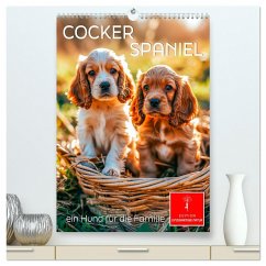 Cocker Spaniel - ein Hund für die Familie (hochwertiger Premium Wandkalender 2025 DIN A2 hoch), Kunstdruck in Hochglanz - Calvendo;Roder, Peter