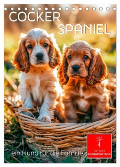 Cocker Spaniel - ein Hund für die Familie (Tischkalender 2025 DIN A5 hoch), CALVENDO Monatskalender - Calvendo;Roder, Peter