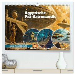 Ägyptische Prä-Astronautik - Science Fiction Götter im All (hochwertiger Premium Wandkalender 2025 DIN A2 quer), Kunstdruck in Hochglanz