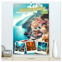 Reiseziele des Jahres - vom Nordlicht bis Korallenriff: 12 Traumziele (hochwertiger Premium Wandkalender 2025 DIN A2 hoch), Kunstdruck in Hochglanz - Calvendo;Warstat, Marco