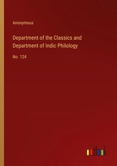 Department of the Classics and Department of Indic Philology