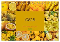 GELB - Gemüse und Obst - Sonnengereift (Tischkalender 2025 DIN A5 quer), CALVENDO Monatskalender