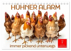 Hühner Alarm (Tischkalender 2025 DIN A5 quer), CALVENDO Monatskalender - Calvendo;Roder, Peter