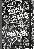 Schülerkalender 2024/2025 "Graffiti", 2 Seiten = 1 Woche, A5, 208 Seiten