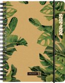 Schülerkalender 2024/2025 "Jungle Leaves", 2 Seiten = 1 Woche, A6, 208 Seiten