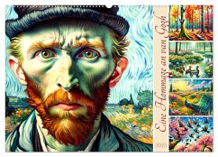 Eine Hommage an van Gogh (Wandkalender 2025 DIN A2 quer), CALVENDO Monatskalender