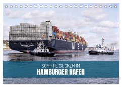 Schiffe gucken im Hamburger Hafen (Tischkalender 2025 DIN A5 quer), CALVENDO Monatskalender