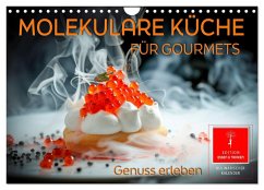 Molekulare Küche für Gourmets - Genuss erleben (Wandkalender 2025 DIN A4 quer), CALVENDO Monatskalender