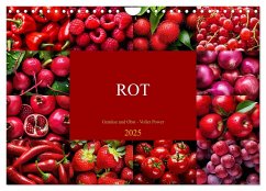 ROT - Gemüse und Obst - Voller Power (Wandkalender 2025 DIN A4 quer), CALVENDO Monatskalender - Calvendo;Michel, Susan