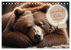 Traumhafte Ruhe - Ein Jahr mit süßen Schlafmützen (Tischkalender 2025 DIN A5 quer), CALVENDO Monatskalender