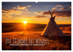 Die Stimme des Windes: Indianische Weisheiten im Jahresverlauf (Wandkalender 2025 DIN A2 quer), CALVENDO Monatskalender - Calvendo;artefacti