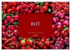 ROT - Gemüse und Obst - Voller Power (Wandkalender 2025 DIN A2 quer), CALVENDO Monatskalender