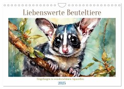 Liebenswerte Beuteltiere (Wandkalender 2025 DIN A4 quer), CALVENDO Monatskalender - Calvendo;Whitter, Babette